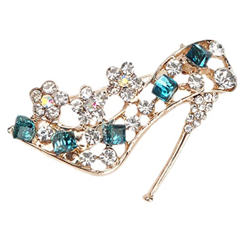minkissy High Heel Brosche Pin Bling Hochzeit Brosche Pin Kleidung Accessoire Strassbrosche Anstecknadel von minkissy