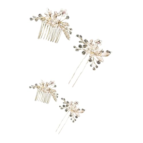 minkissy Hochzeits-kopfschmuck-set Haarnadel-kamm-set Zarter Brautschmuck Für Party Und Verlobung von minkissy