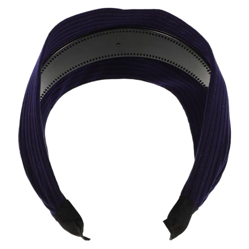 minkissy Luxuriöses Breites Stirnband Wraps Design Französischer Stil Stirnband Dunkel von minkissy