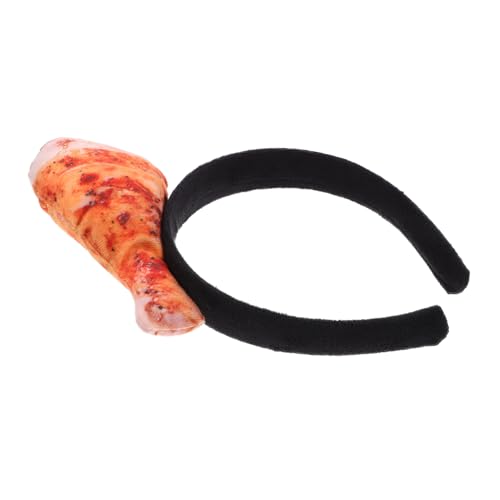 minkissy Hühnerbein-stirnband Stirnbänder Mädchen Make-up-haarband Kostüm Stirnband Make-up Simulations-lebensmittelzubehör Simulation Essen Stirnband Für Party Plüsch von minkissy
