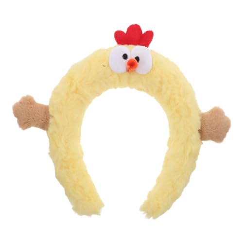 minkissy Plüsch-haarband Im Hühnerdesign Für Gesichtsreinigung Und Make-up Niedliches Cartoon-kopfschmuck Für Vielseitiges Accessoire Für Schönheitspflege Und Fotoshootings von minkissy