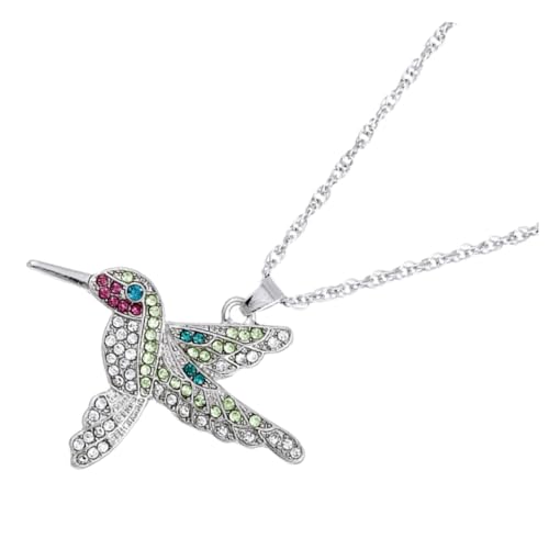 minkissy Hummingbird Halskette für Frauen Bunte Hummingbird Anhänger mit Robustem Kettendesign für Besondere Anlässe Wie Vollmondfeiern Reisen und Graduierungen von minkissy