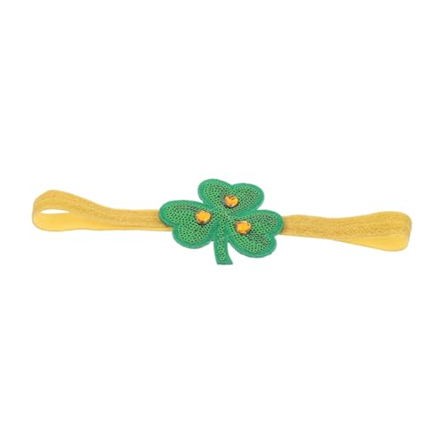 minkissy Kleeblatt-haarband Grün Elastisch Für Damen Und Mädchen St Patricks Day Stirnband Mit Blumen-design Rutschfest Kopfbedeckung Für Feiertage Und Partys von minkissy