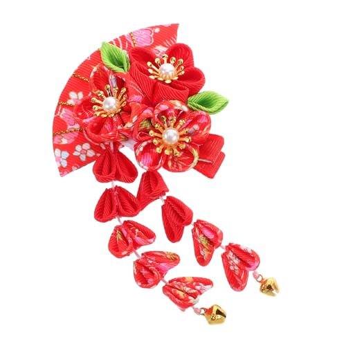 minkissy Haarspange Mit Quaste Im Japanischen Stil Handgefertigt Botanisches Design Langlebige Haarnadel Für Frauen Für Kimono Und Hanfu Kostüme von minkissy