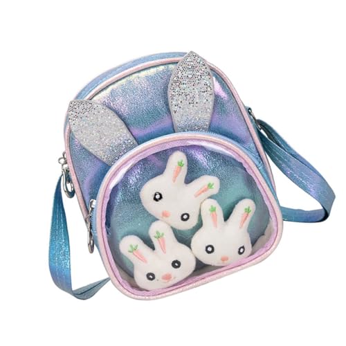 minkissy Junge Mädchen Tasche Mit Reißverschluss-Design Schicke Glitzernde Schultertasche Für Mädchen Umhängetasche Für Außenbereich Reisetasche Mit Verstellbarem Riemen Geeignet von minkissy