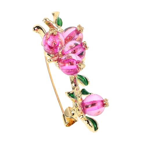 minkissy Persimmon Brosche Für Frauen Einzigartiger Herbstlicher Anstecker Mit Sicherheitsnadel Modisches Schmuckstück Für Blazer Und Kleidung Accessoires Für Mädchen Und Damen von minkissy