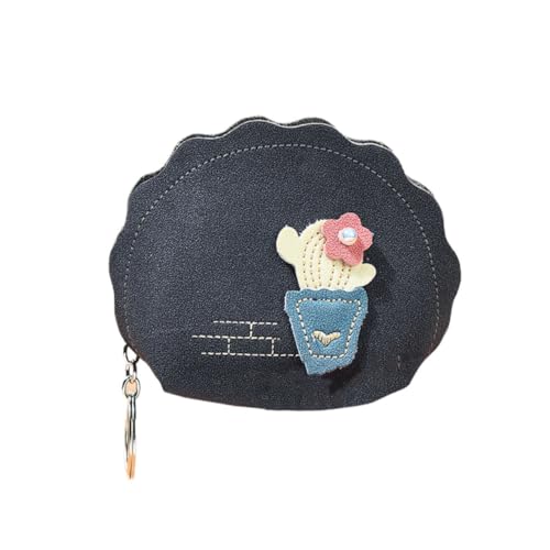 minkissy Kaktuswechsel der Schlüsselbeutel Münze Federmäppchen für Damen Geldbeutel Tasche Mini Geldbörsen geldbörse Frauen geldbörse Geldbörse Grau von minkissy