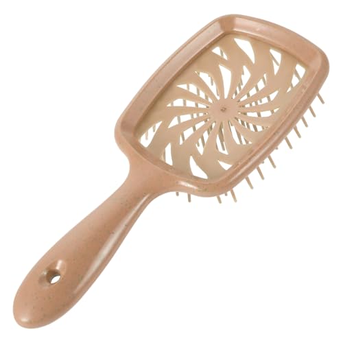 minkissy Kamm elastisches Haarnetz Kopfschmuckbrot gleiten Rückenschrubber für die Dusche Körperpeeling für Frauen Bausatz Werkzeug zum Flechten von Haaren Haarschaber für Damen Stroh Khaki von minkissy