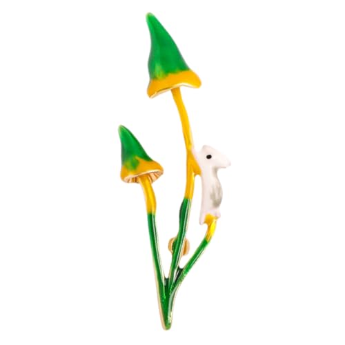 minkissy Kaninchen Brosche Hasenbroschen Karikatur Häschen-emaille-pin Stilvolle Partygeschenk-brosche Für Schmuck Kleidung Schal Sicherheitsnadel Tier Brosche Legierung Green von minkissy