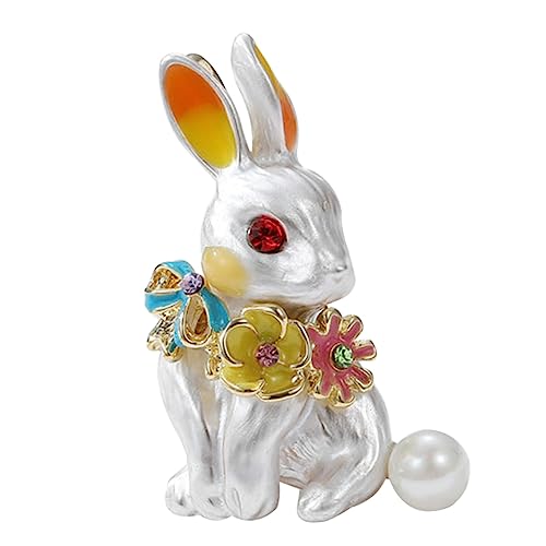 minkissy Kaninchen Brosche für Frauen Anstecknadel für Kleidung Taschen und Hüte Modisches Accessoire für Festivals und Feiern Einfache Handhabung und Verarbeitung von minkissy