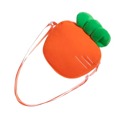 minkissy Karottendesign Geldbörse Für Mädchen Einfache Aufbewahrungstasche Einzelne Schultertasche Messenger Bag Aus Hochwertigen Stoffmaterialien Langlebig Und Sicher Anwendung von minkissy