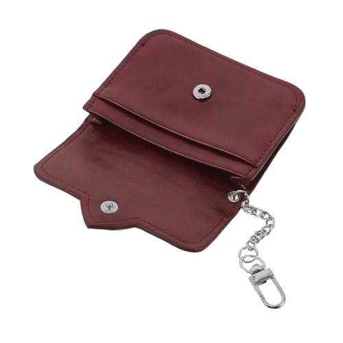 minkissy Kartenetui Damen Portemonnaie aus weichem Kunstmaterial mit Herzverschluss abnehmbar kompakt für Kreditkarten Ausweise Münzen schlank praktisch für Alltag Shopping und Dating von minkissy