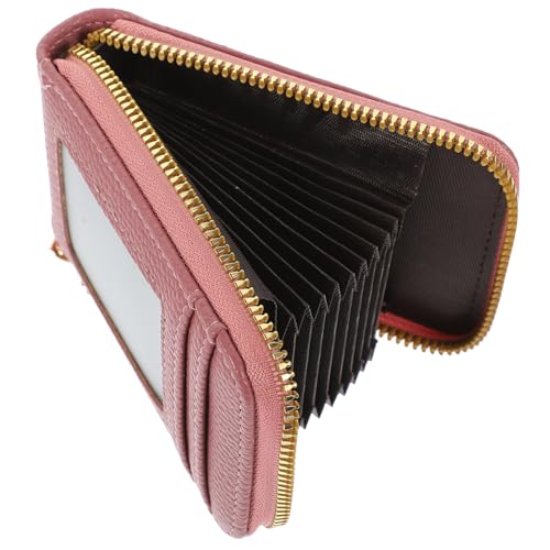 minkissy Kreditkartenhalter Aus Pu Und Aluminiumlegierung Kartenhalter Mit Reißverschluss Multifunktions-kartenetui Für Münzaufbewahrung Und Organisation Kleiner Gegenstände von minkissy