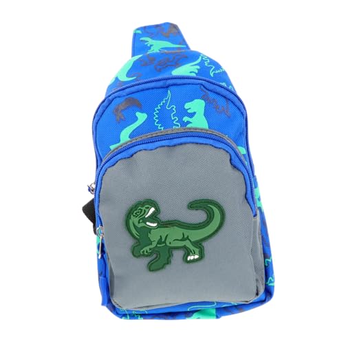 minkissy Karton-Dino-Brusttasche Für Junge Mädchen Verstellbare Gürteltasche Aus Strapazierfähigem Nylon Mit Niedlichem Design Für Freizeit Reisen Geschenk Für Jungen Und Mädchen von minkissy