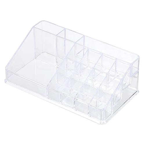 minkissy Kosmetik Organizer Für Lippenstifte Transparente Make-up Aufbewahrungsbox Mit Fächern Für Schminktisch Und Badezimmer Sorgt Für Ordnung Und Übersichtlichkeit von minkissy