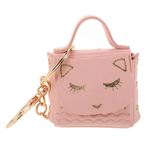 minkissy Niedlicher Katzen Schlüsselanhänger mit Kleiner Geldbeutel Cartoon Schlüsselanhänger für Mädchen Süße Brieftasche Schlüsselring Zubehör von minkissy