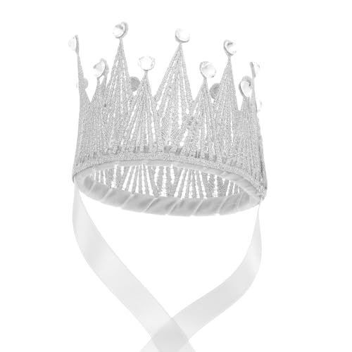 minkissy Kindergeburtstagskrone party partyknaller geburtstagskrone für Kinderkronen Mädchen Kostüm kleinkind Partykrone mit Band Geburtstagsfeier Krone Stirnband Stoff von minkissy