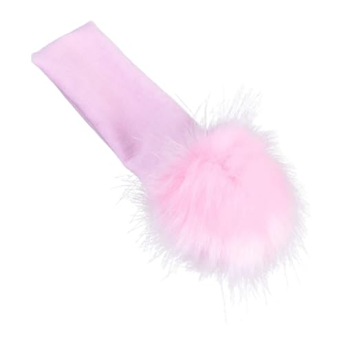 minkissy Kinderhaarband Mit Flauschball Für Babys Süßes Stirnband Für Neugeborene Haarschmuck Für Mädchen Angenehmes Tragen Für Partys Und Fotoshootings von minkissy