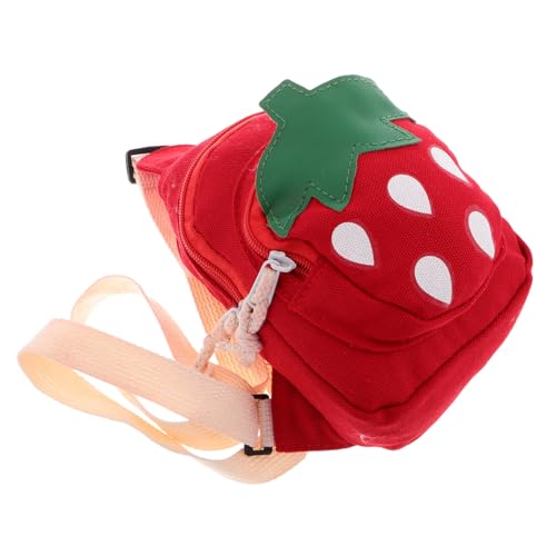 minkissy Erdbeer Handtasche Für Junge Mädchen Reise Crossbody Tasche Mit Verstellbarem Schultergurt Für Mädchen Kleine Umhängetasche Aus Segeltuch Für Täglichen Gebrauch von minkissy