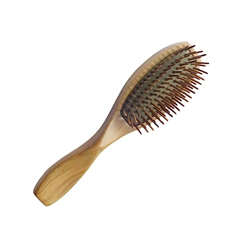 minkissy Kissen Massage Haarbürste Kamm Holz Spikes Kopfhaut Entwirren Haarbürste Haarkamm Für Entspannung von minkissy