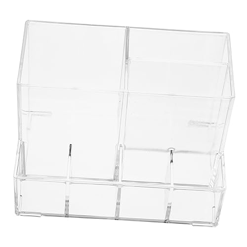 minkissy Klar Acryl Make-up Pinsel Halter Aufbewahrungsbox Kosmetik Lippenstift Eimer Organizer Behälter Für Pinsel Und Kosmetika von minkissy