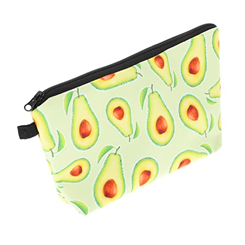 minkissy Klassische Avocado Kosmetiktasche Große Kapazitive Und Langlebige Waschtasche Für Damen Praktische Make-up Tasche Für Reisen Und Alltag Retro Design Für Toilettenartikel Kosmetikor von minkissy