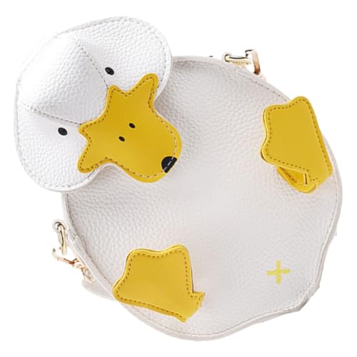 minkissy Kleine Cartoon Umhängetasche PU Süße Geldbörse für Mädchen Leicht und Tragbar Schultertasche in Entenform für Reisen und Alltag von minkissy