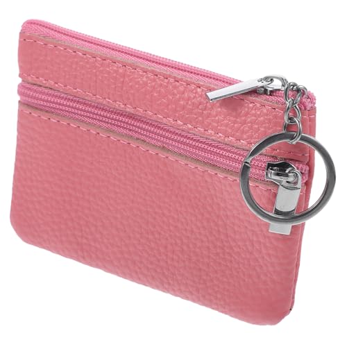 minkissy Klein Und Stylisch Damen Geldbörse Echtem Mit Schlüsselring Münzbeutel Für Kleingeld Schmuck Und Zubehör Für Unterwegs von minkissy