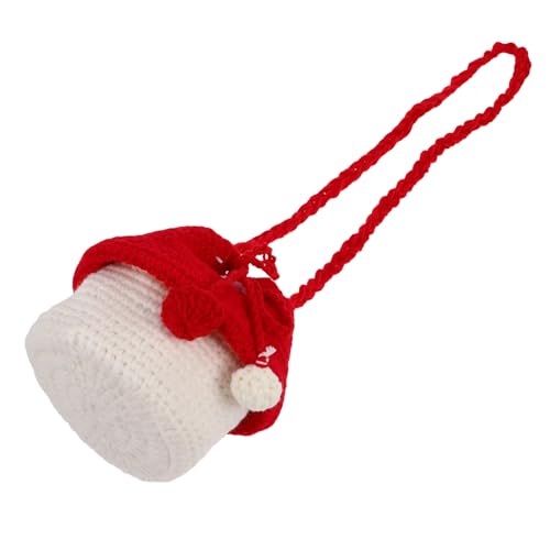 minkissy Kleine Pilz Stricktasche Pilze Pilzkorb Geldbeutel Pilz Niedliche Tasche Pilz Geldbeutel Lustige Geldbörse Kleine Geldbörse Crossbody Süße Cartoon Tasche Kawaii Tasche Mini von minkissy