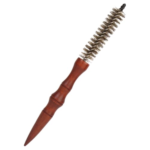 minkissy Kleine Runde Rollenbürste Für Kurzes Haar Hitzebeständig Geeignet Für Pony Und Lockenstyling Tragbar Für Männer Und Frauen Made of Holz von minkissy