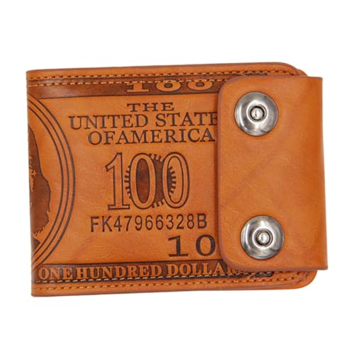 minkissy Kleine Vintage-geldbörse Für Herren Zweifach Gefaltete -geldbörse Tragbare Mit Organisierter Fächerstruktur von minkissy