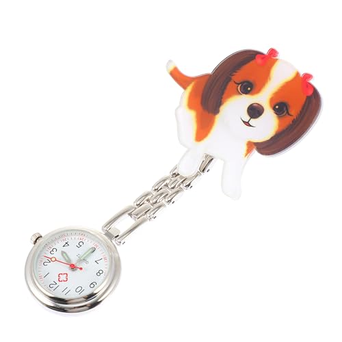 minkissy Kleines Hundepocket Uhr Cartoon Hängende Uhr für Studenten Krankenschwestern und Ärzte Langlebig Einfach Anzubringen für Einsatz im von minkissy