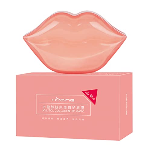 minkissy Kollagen Lippenmaske Patches 20 Stück Feuchtigkeitsspendende Lip Care Maske Für Frauen Nährende Lippenpflege Glättet Und Verbessert Die Lippenfarbe Tragbare Größe Für von minkissy