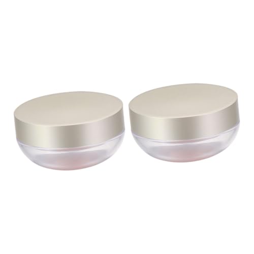 minkissy Kompakter Behälter Für Losem Puder 2 Stück Wiederverwendbar Tragbar Für Frauen Und Mädchen Stilvolles Design Für Reisen Und Hause von minkissy