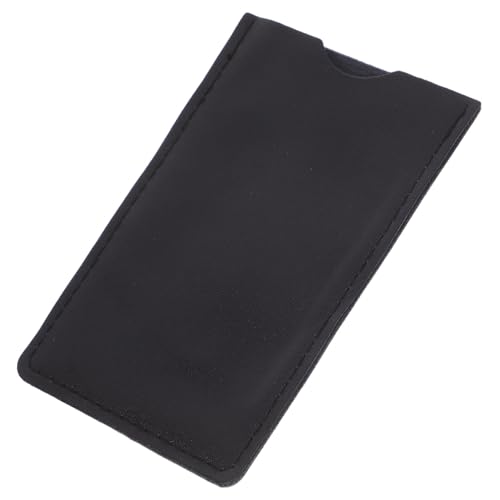 minkissy Kompaktes PU Leder Holzkamm Etui Schützende Tasche Leicht Tragbar Für Herren Damen Reise Bartkamm Aufbewahrungsschutz Komfortabler Griff von minkissy