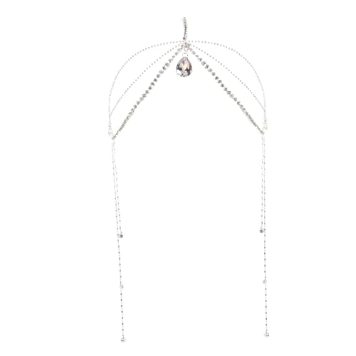 minkissy Kopfschmuck Für Die Hochzeit Und Den Brautschmuck Kettenschmuck Für Frauen Strass- Eleganter Kopfschmuck Für Mädchen von minkissy
