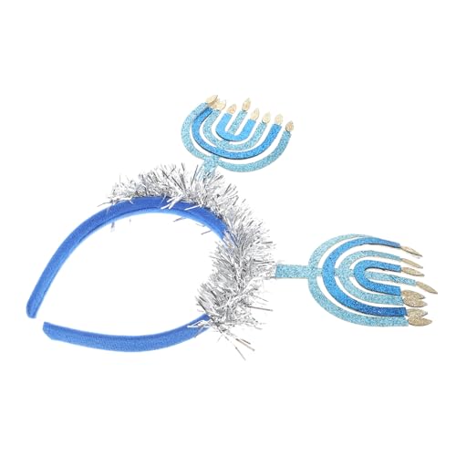 minkissy Kopfschmuck Zum Thema Chanukka Festival-stirnband Dekorativ Für Chanukka-feiern Kopfbedeckungen Für Erwachsene Und Mädchen Chanukka-haardekor Für Partys Und Familienfeiern von minkissy
