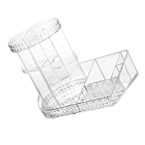minkissy Rotierbarer Desktop Kosmetik Organizer Mehrstöckige Acryl Aufbewahrungsbox Für Lippenstifte Und Hautpflegeprodukte Platzsparend Und Robust von minkissy