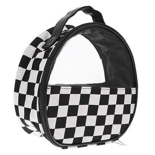 minkissy Kosmetiktasche Große Kapazität mit Karierter Gestaltung Reise Waschtasche für Toilettenartikel Make Up Organizer für Damen Einfach zu Transportieren Praktisch für Fitness Camping von minkissy