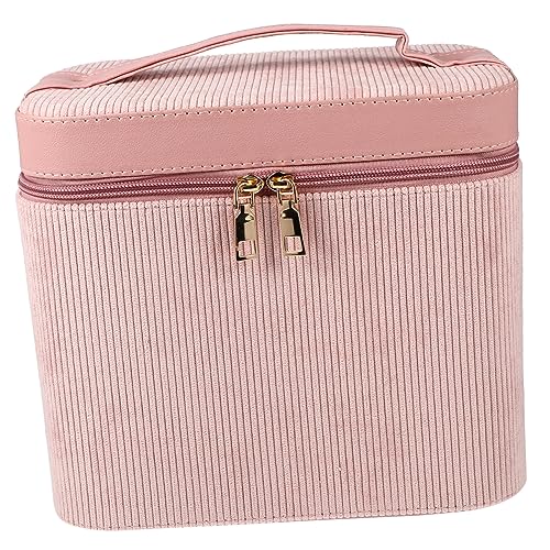 minkissy Kosmetik Koffer Mit Großer Kapazität Schminktaschen Für Damen Tragbarer Kosmetikkoffer Schmuckorganisator Für Frauen Schminkkoffer Aus Leder Reisen Aufbewahrungskiste Cord Handheld von minkissy