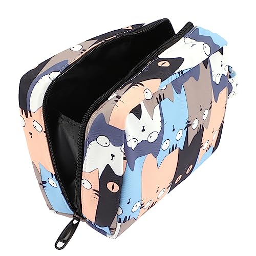 minkissy Kosmetiktasche Mit Reißverschluss Für Damen Tragbarer Make-up-Beutel Organizer Für Reise Und Haushaltsgegenstände Leicht Zu Reinigen Verstauen von minkissy