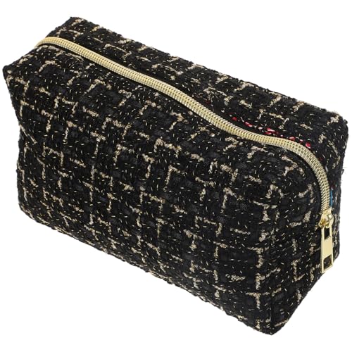 minkissy Kosmetiktasche Reise-kulturbeutel Kleiner Kulturbeutel Trendy Reisen Sie Toilettenkit Toilettenbeutel Für Frauen Kosmetischer Beutel Black Bettwäsche Aus Baumwolle von minkissy
