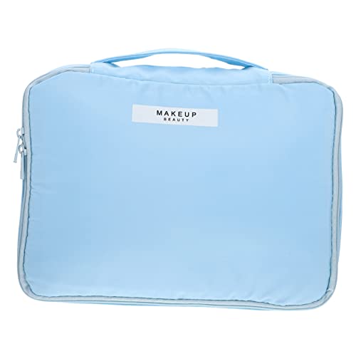 minkissy Tragbare Reise Kosmetiktasche Langlebige Unisex Kulturtasche aus Nylon Praktische Schminktasche für Damen Vielseitige Aufbewahrung für Toilettenartikel für Reisen und Fitnessstudio von minkissy