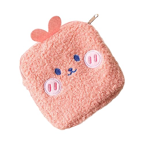 minkissy Kreative Mini Toilettentasche Für Damen Cartoon Sanitary Pad Pouch Kompakte Aufbewahrungstasche Rosa Für Hygieneartikel Schlüssel Und von minkissy