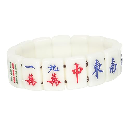 minkissy Kreatives Mahjong Armband Stretchy Handgelenkschmuck Langlebigem Perfektes für Weihnachten Valentinstag und Besondere Anlässe von minkissy