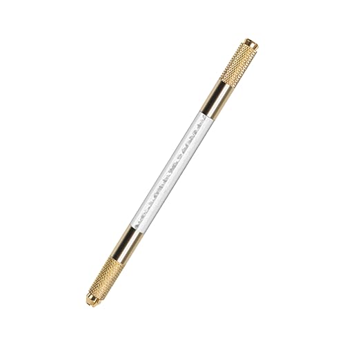 minkissy Rhinestone Microblading Pen Doppeltipper Permanentstift Mit Stylischer Dekoration Für Professionelle Tätowierer Und Eyeliner-anwender Für Microblading Und Eyebrow Design von minkissy