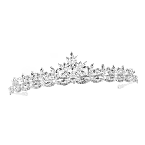 minkissy Brautkrone Tiara Für Frauen Hochzeit Strass Stirnband Damen Prom Krone Kopfschmuck Diademe Für Brautkleid Geburtstagsfeier Abendparty von minkissy