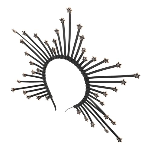 minkissy Stirnbandkrone Für Göttinnen Stilvolles Stirnband Dekoratives Kopfbedeckung Für Party Hochzeit Abendveranstaltung Mary Haarreifen Stirnband Für Frauen von minkissy