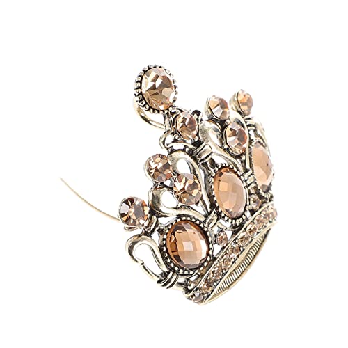 minkissy Kronenbrosche Legierung für Damen und Herren Elegantes und Sicheres Design als Kleidungsschmuck für Hochzeiten und Besondere Anlässe von minkissy