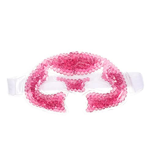 minkissy Kühlende Gesichtsmaske Augenmassagemaske Kaltkompresse Gesichtsmaske Für Schwellungen Trockene Augen Stress Wärme Und Kältebehandlung Wiederverwendbar von minkissy